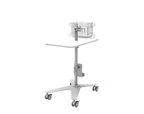 Medical Cart with Adjustable Tabletop for Printers