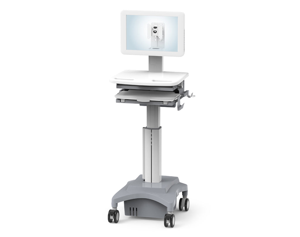 Advanced Medical Cart with Sliding Keyboard Tray