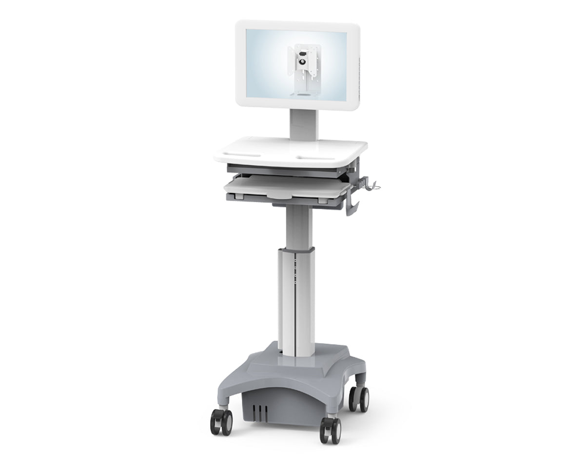 Advanced Medical Cart with Sliding Keyboard Tray