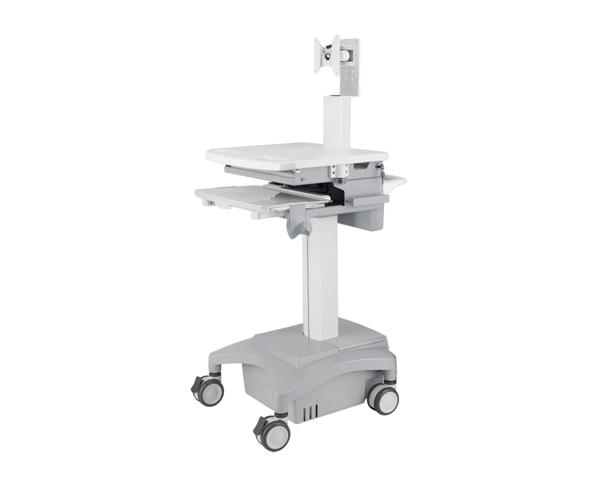 Advanced Medical Cart with Sliding Keyboard Tray