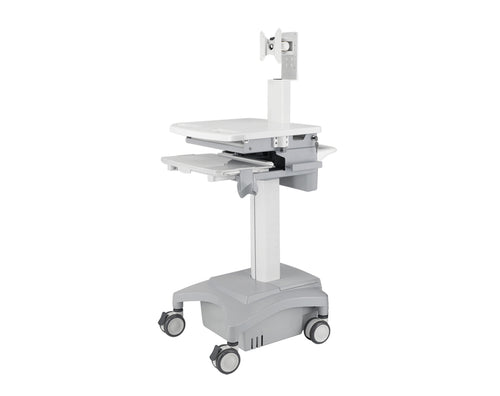 Advanced Medical Cart with Sliding Keyboard Tray
