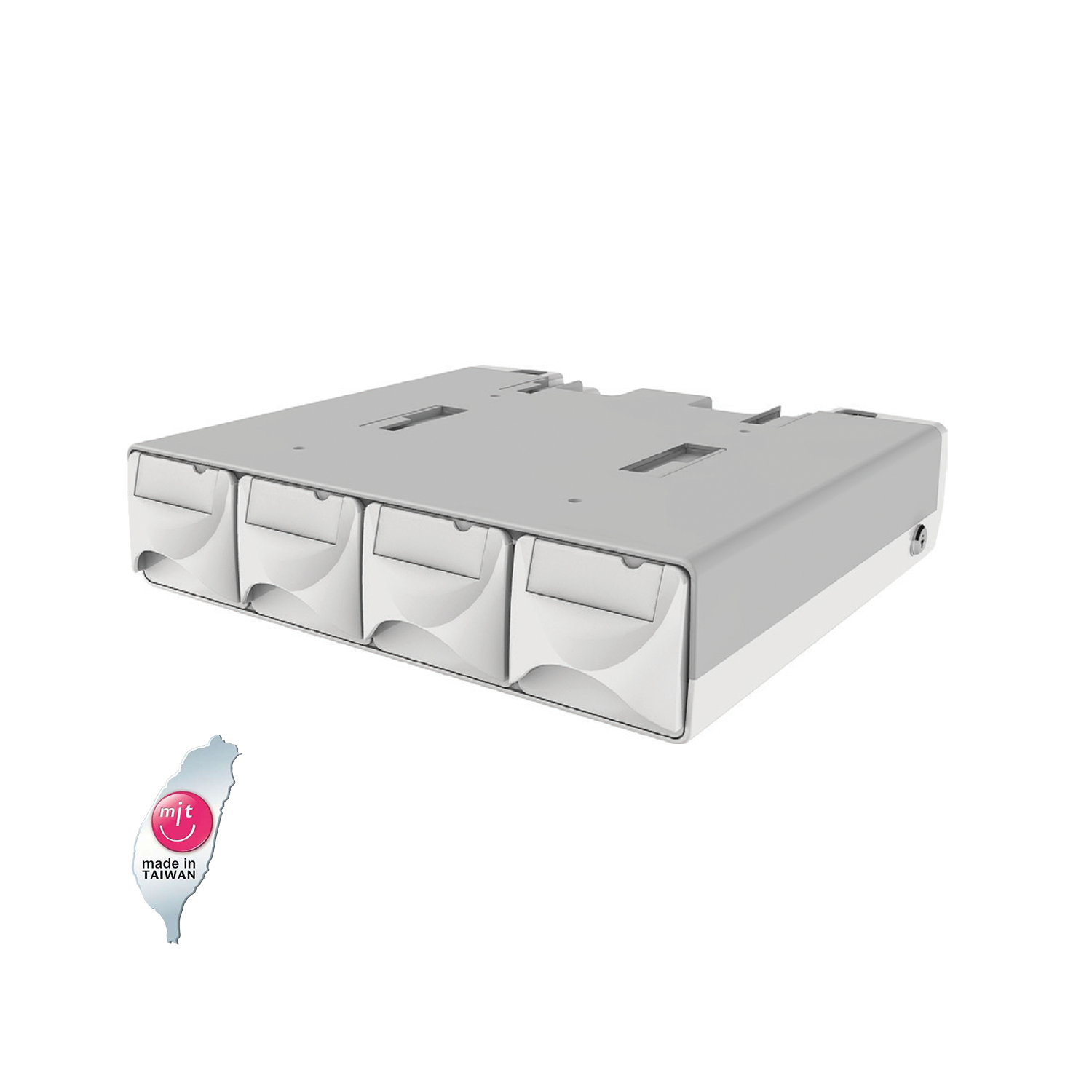 Mobile Nursing Workstation Quad Lock Box